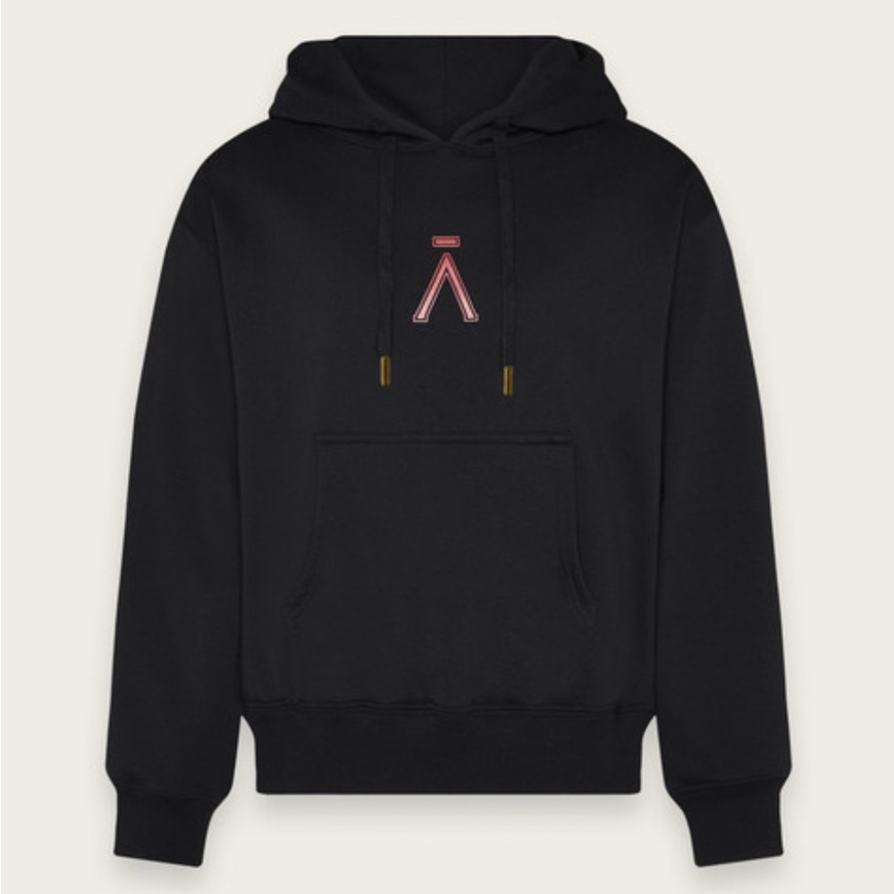 AMAN Unisex Logo Hoodie - Black
